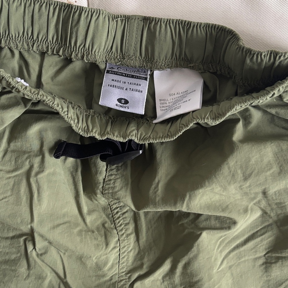 Columbia Sage Green Drawstring Shorts
